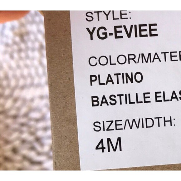 Lucky Brand girls ballet metallic silver 4 M youth big girls shoes - Picture 8 of 8